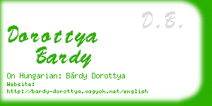 dorottya bardy business card